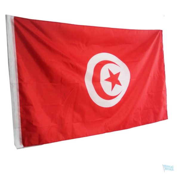 Drapeau tunisien, idéal pour les événements en plein air