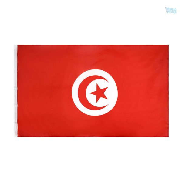 Drapeau Tunisie avec fourreau, symbole national