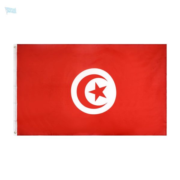 Drapeau géant de la Tunisie, symbole national