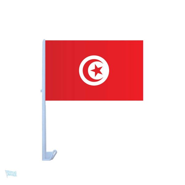 Drapeau de la Tunisie pour voiture, accessoire décoratif