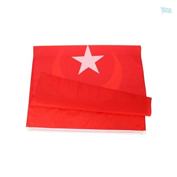 Drapeau de la Turquie en format 120 x 180 cm pour extérieurs
