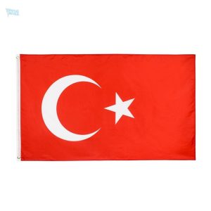 Drapeau Turquie 90 x 150 cm en tissu résistant