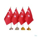 Drapeau de table Turquie, symbole national élégant et compact