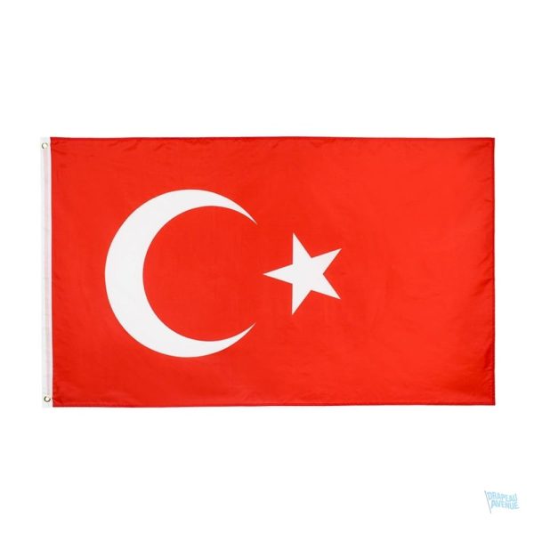 Drapeau géant de Turquie en tissu de qualité