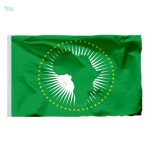 Drapeau Union Africaine 120 x 180 cm en fourreau