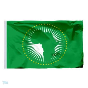 Drapeau Union Africaine 60 x 90 cm en fourreau