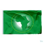 Drapeau Union Africaine 90 x 150 cm en fourreau