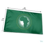 Drapeau de l'Union Africaine en tissu durable