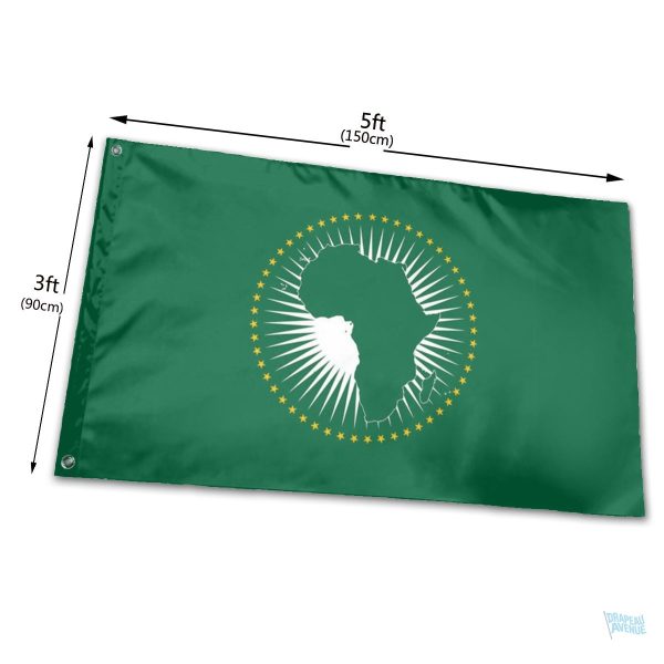 Drapeau de l'Union Africaine en tissu durable