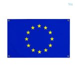 Drapeau de l'Union Européenne avec 4 œillets de fixation