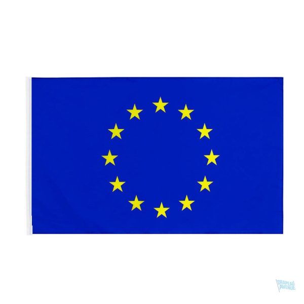 Drapeau Union Européenne avec fourreau pour affichage extérieur