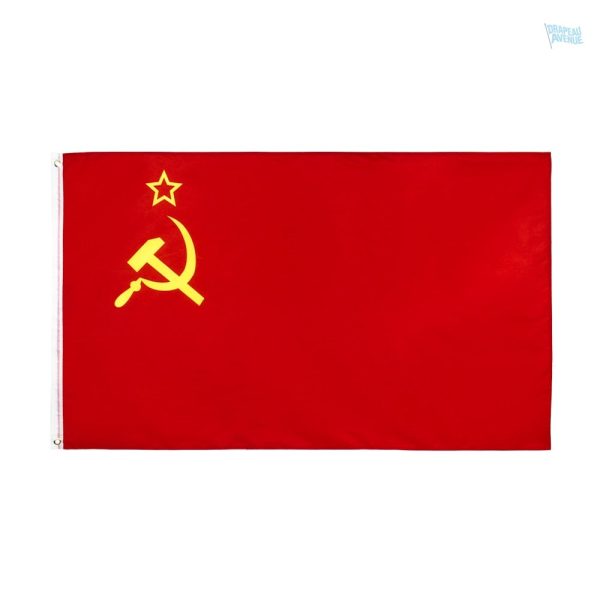 Drapeau URSS 60 x 90 cm, symbole emblématique de l'histoire