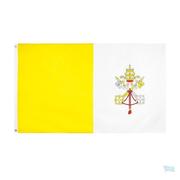 Drapeau Vatican 120 x 180 cm en tissu durable