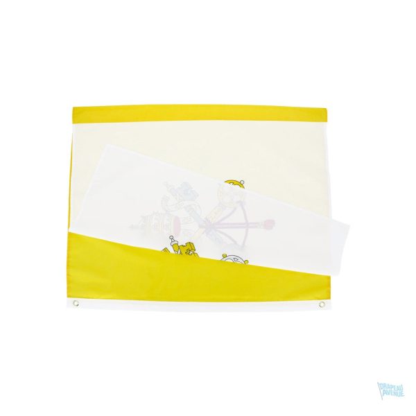 Bannière Vatican 60x90 cm, idéale pour événements religieux