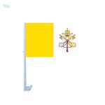 Drapeau Vatican pour voiture, symbole de la foi catholique