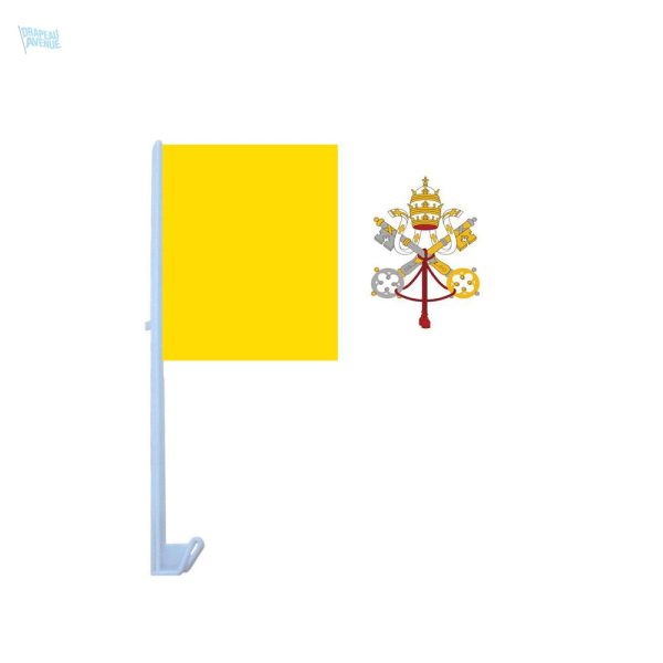 Drapeau Vatican pour voiture, symbole de la foi catholique