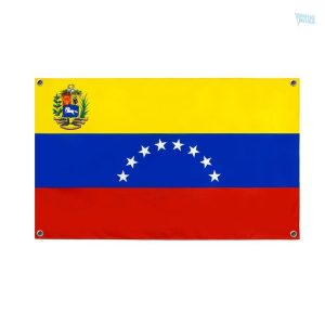 Drapeau Venezuela avec 4 œillets pour affichage extérieur