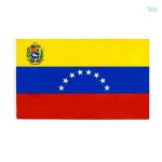 Drapeau Venezuela en fourreau, tissu aux couleurs nationales