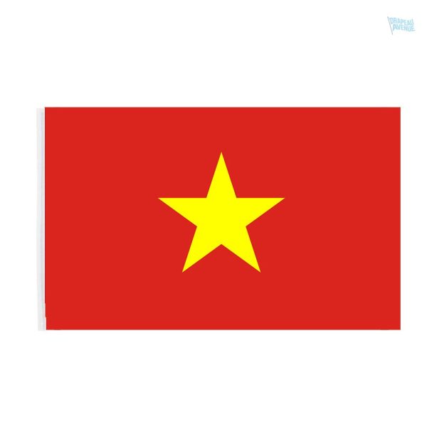 Drapeau Vietnam avec fourreau en tissu résistant