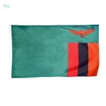 Drapeau Zambie fourreau en tissu pour décoration ou événements