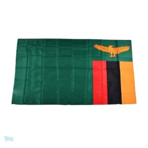 Drapeau Zambie en polyester de haute qualité