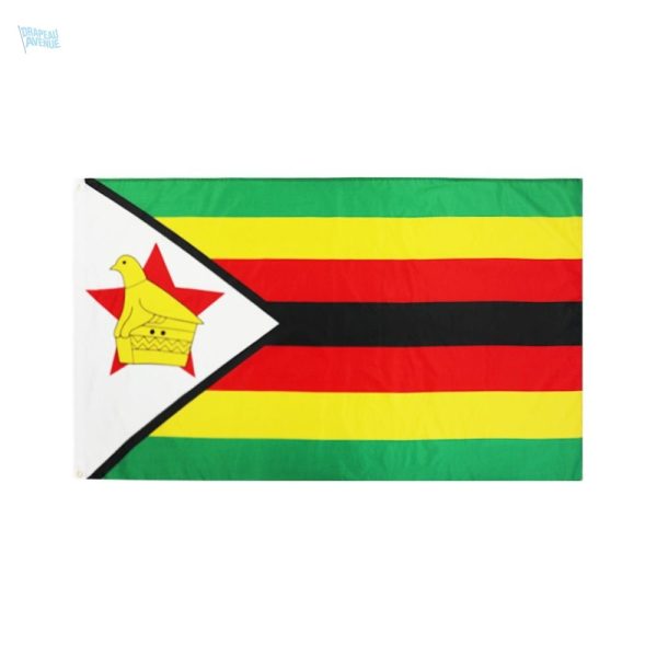 Drapeau du Zimbabwe 120 x 180 cm en polyester