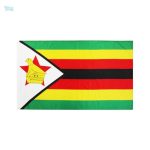 Drapeau Zimbabwe 90 x 150 cm en tissu coloré