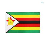 Drapeau Zimbabwe en polyester, tissu durable et coloré