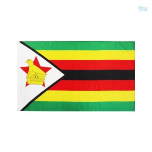 Drapeau Zimbabwe en polyester, tissu durable et coloré