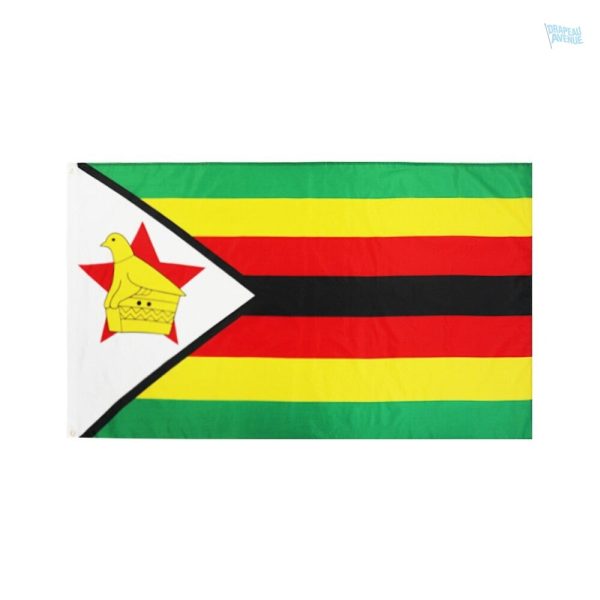 drapeau-zimbabwe-polyester-1 Drapeau Zimbabwe en polyester, tissu durable et coloré