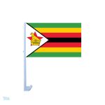 Drapeau Zimbabwe pour voiture, design coloré et symbolique