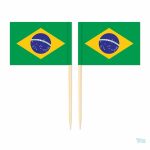 Mini pics drapeau pour célébrer le Brésil