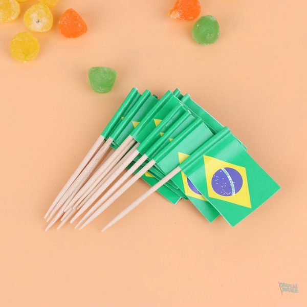 Drapeaux miniatures du Brésil pour événements festifs