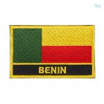 Ecusson drapeau Bénin, symbole national en tissu