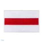 Écusson drapeau Biélorussie rouge et blanc