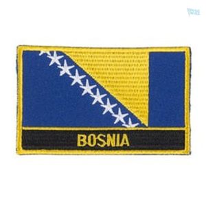 Ecusson drapeau Bosnie-Herzégovine pour vêtements et accessoires