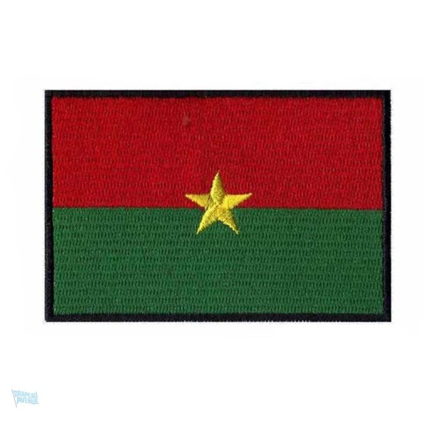 Ecusson drapeau du Burkina Faso, symbole national