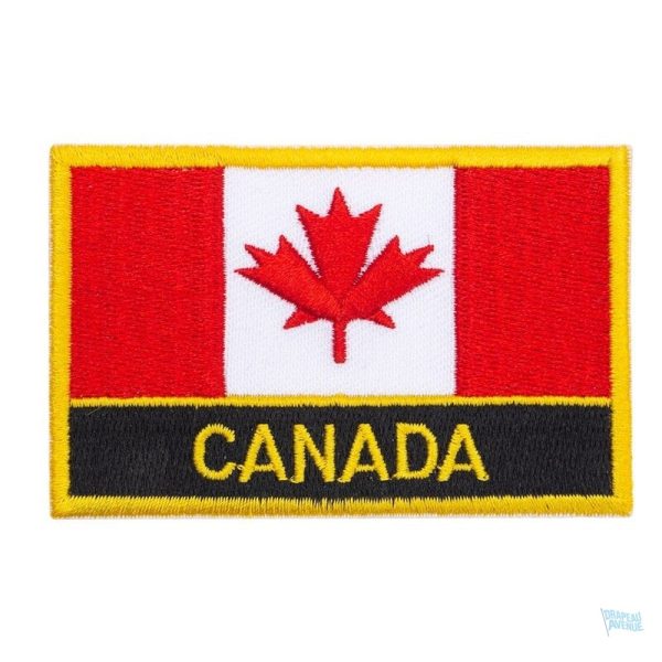 Ecusson drapeau Canada, symbole de fierté nationale