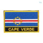 Écusson drapeau Cap-Vert, symbole national en tissu