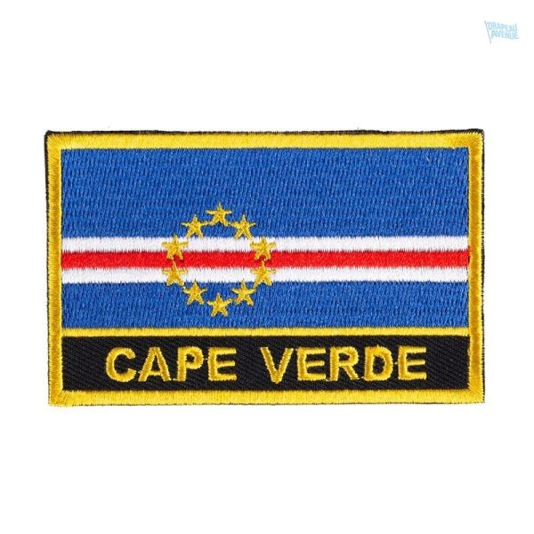 Écusson drapeau Cap-Vert, symbole national en tissu