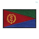 Ecusson drapeau Érythrée, symbole national distinctif
