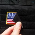 Drapeau États-Unis en écusson militaire