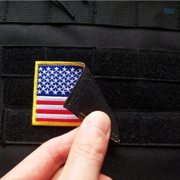 Drapeau États-Unis en écusson militaire