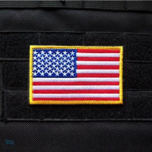 Écusson représentant le drapeau américain