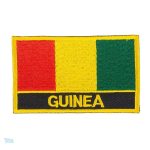 Ecusson drapeau Guinée, symbole national coloré
