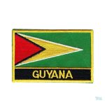 Ecusson drapeau du Guyana avec design coloré et distinctif