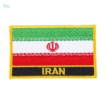 Ecusson drapeau Iran, symbole national en tissu