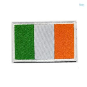 Ecusson drapeau Irlande en tissu coloré