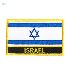 Écusson drapeau Israël, symbole national en tissu