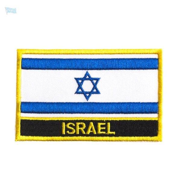 Écusson drapeau Israël, symbole national en tissu